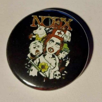 1x NO FX Button Punk Punkrock Skatepunk Melodic Punk NOFX