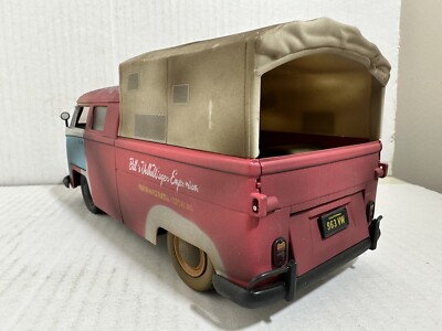 JADA FOR SALE 1963 VW VOLKSWAGEN BUS PICKUP 1:24 DIECAST MODEL NEW