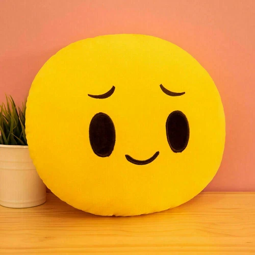 Kindergeschenk Emoji Soft Cushion Kissen Smiley Emoticon Plüschtier 33cm - Bild 36 von 42