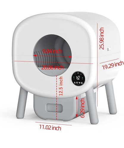 Self Cleaning Automatic Cat Litter Box 95L For Multiple Cats Wifi & App Control - Picture 2 of 11