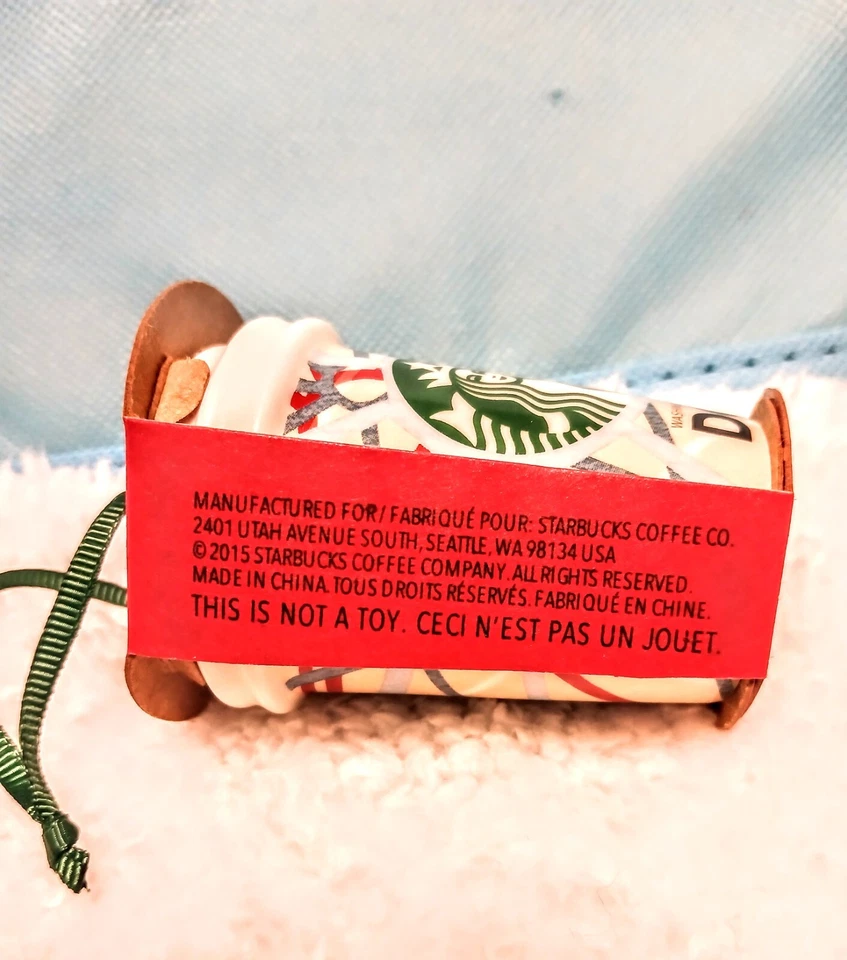 Taza/taza de viaje Starbucks ornamento de cerámica 2015 Washington DC nueva Foto 3 de 3