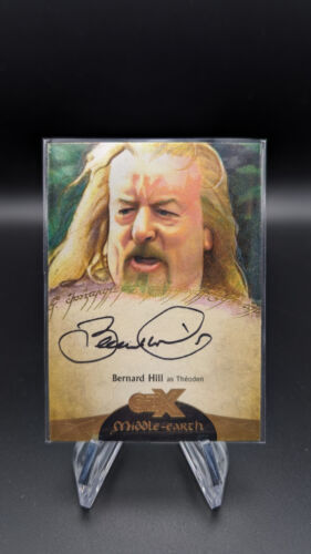 CZX Cryptozoic Middle Earth Autograph Sketch Bernard Hill / Theoden BY Cabaleiro - Picture 1 of 2