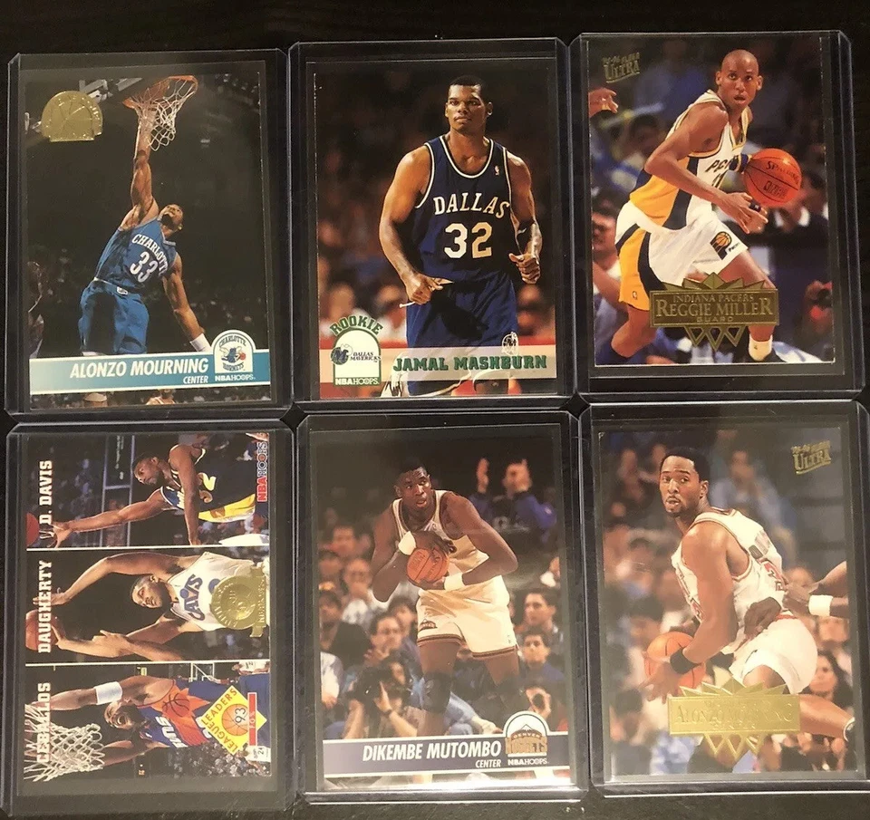 Огромный лот 90-х баскетбольные карточки, Майкл Джордан, Ларри Берд, Карл Мэлоун + больше - Изображение 3 из 4