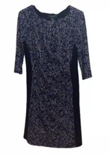 NWT Lauren Ralph Lauren Tucked Printed Jersey Dress Size 10 Petite