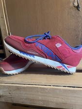 Reebok Classic Icon Gamuza Cuero Ondulado Rojo Azul Mujer 8 Nuevo - Edición Limitada