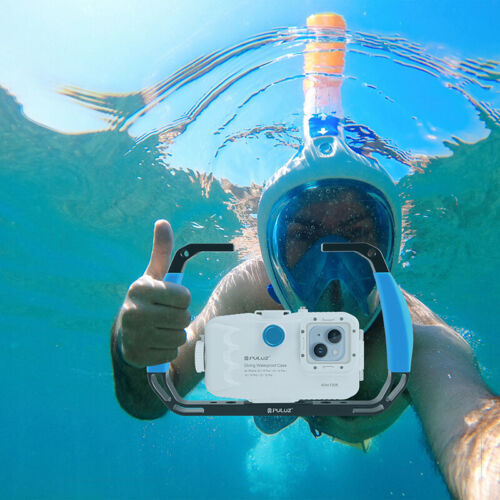 Underwater Action Camera Diving Rig Dual Silicone Handles Aluminium Alloy Mount - Picture 2 of 16