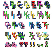 New Letter Embroidered Patches