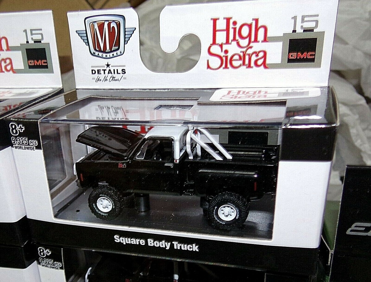M2 MACHINES 1976 GMC HIGH SIERRA 15 4X4 SQUARE BODY BLACK VARIANT
