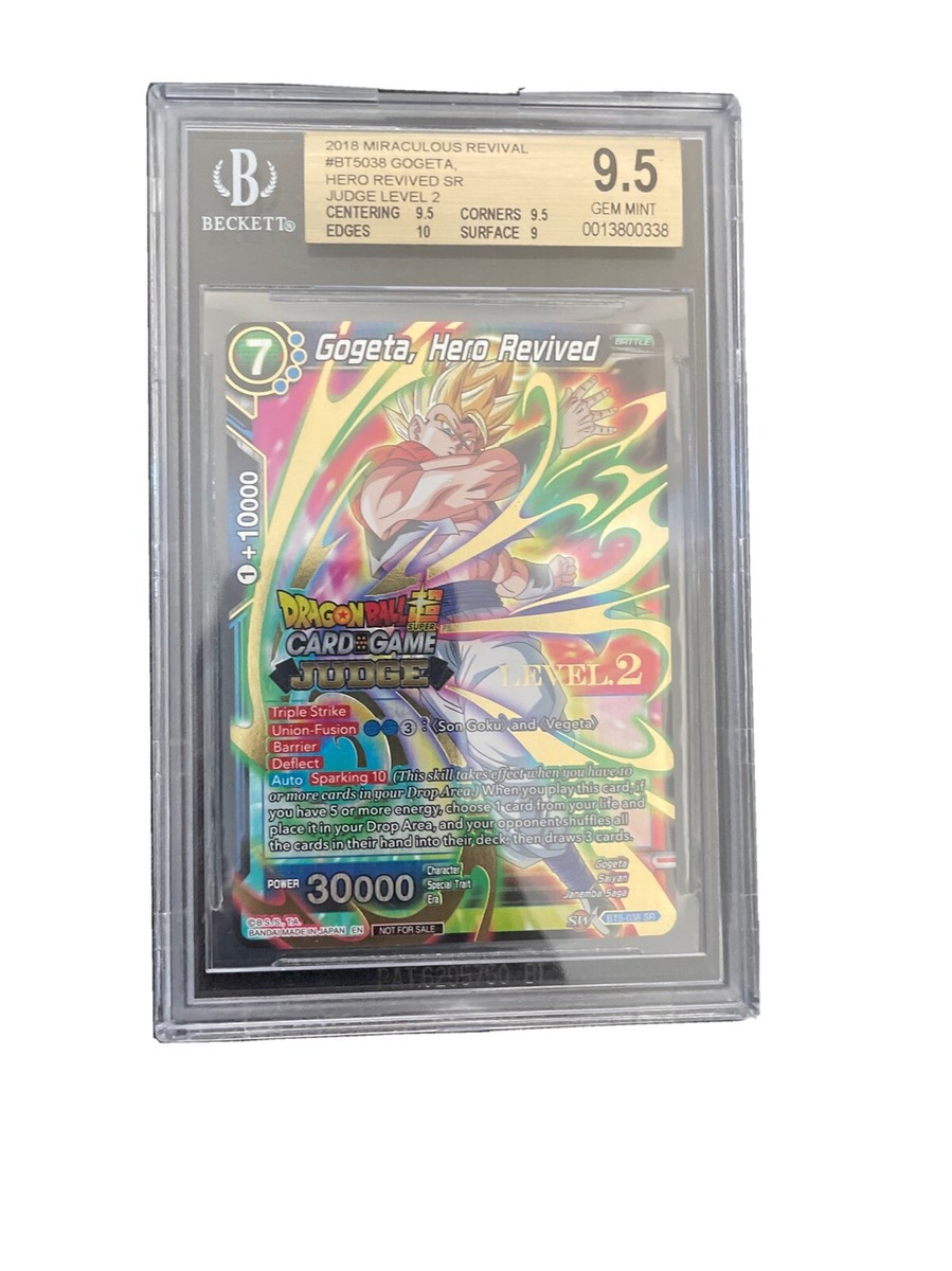 Dragon Ball Super BGS 9.5 Gogeta, Hero Revived BT5-038 SR Judge