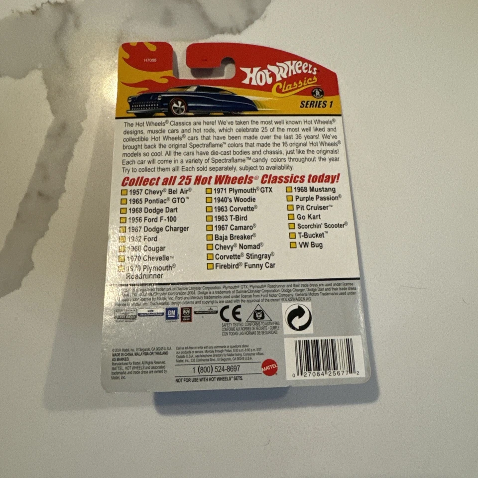 Scooter Hot Wheels Classics Scorchin' 2004 #23 de 25 serie 1 naranja quemado Foto 2 de 4