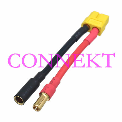 XT60 Female to HXT 5.5MM Male 12AWG 5CM Wire for RC Turnigy Zippy