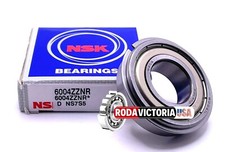 NSK 6004 ZZ NR Deep Groove Ball Bearing, MEtal Shielded Sap Ring 20x42x12 mm