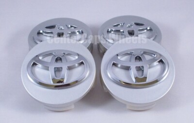 Set Of 4 Black Toyota Center Caps 62mm / 2.5" - Fits 2005-2016 Many Toyota Models