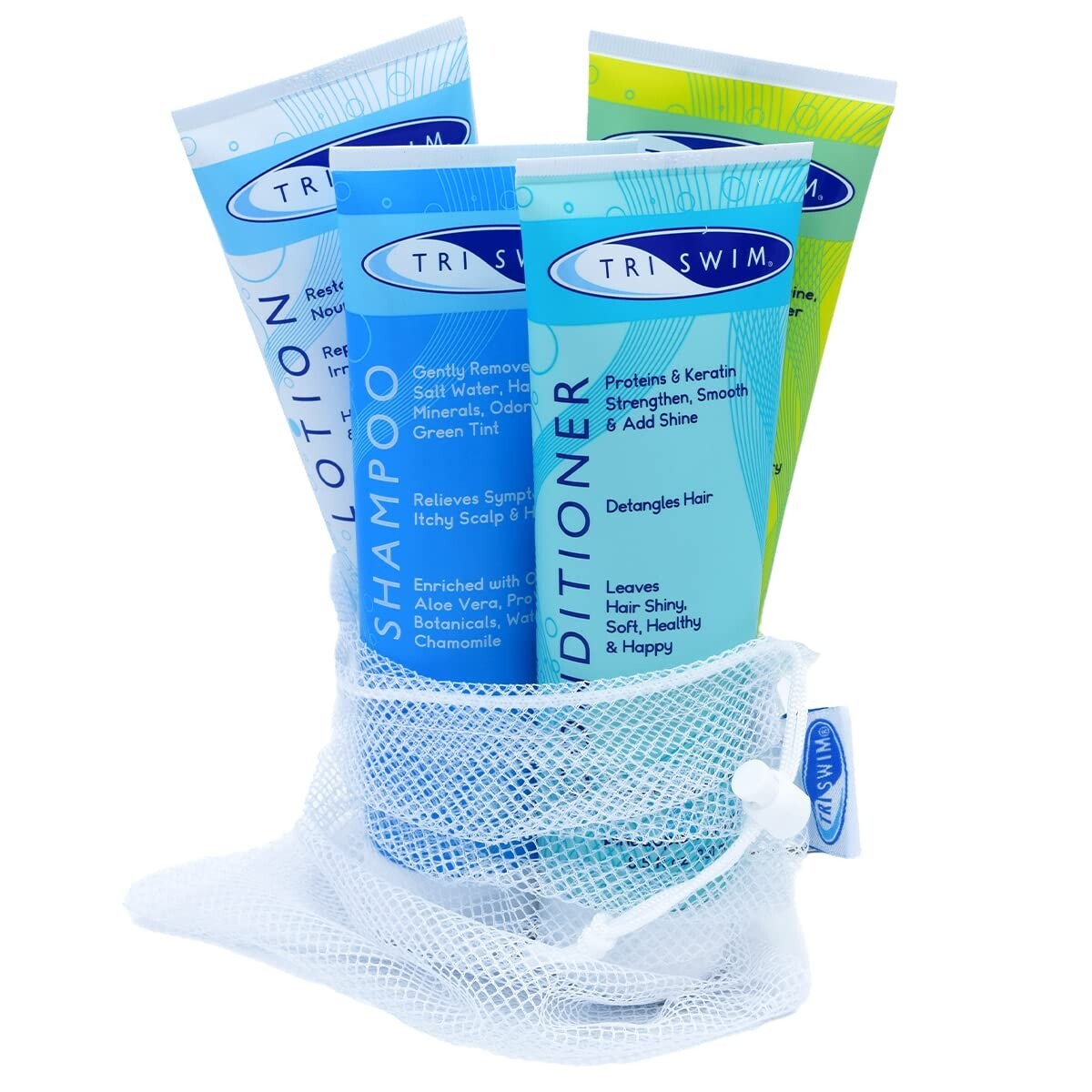 TRISWIM Pack of 4 Swim Care Chlorine Removal Body Wash Shampoo