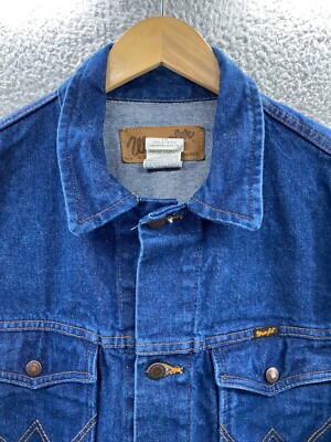 Vintage Wrangler Authentic Western Jacket Mens Extra Large Blue