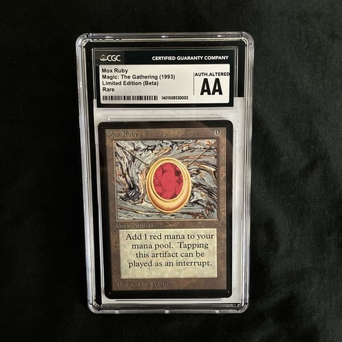 Mox Ruby Beta Power Nine P9 Authentic CGC (0003) Magic the Gathering | MTG