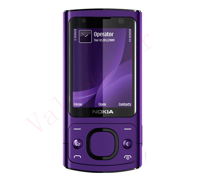Nokia 6700s パープル スライド式 Original NOKIA 6700s Slide Phone Camera 5.0MP MP3 Bluetooth Java