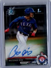 2017 Bowman Draft #CDA-CSE Christopher Seise Chrome Draft Pick Autographs