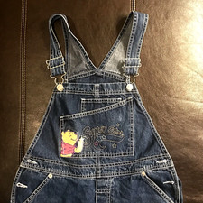 Denim Carpenter Winnie The Pooh Overalls Girls SuperStar, Youth 12