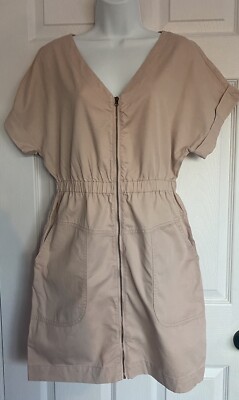 Women s Universal Thread Pink Zip Up Dress Size Small