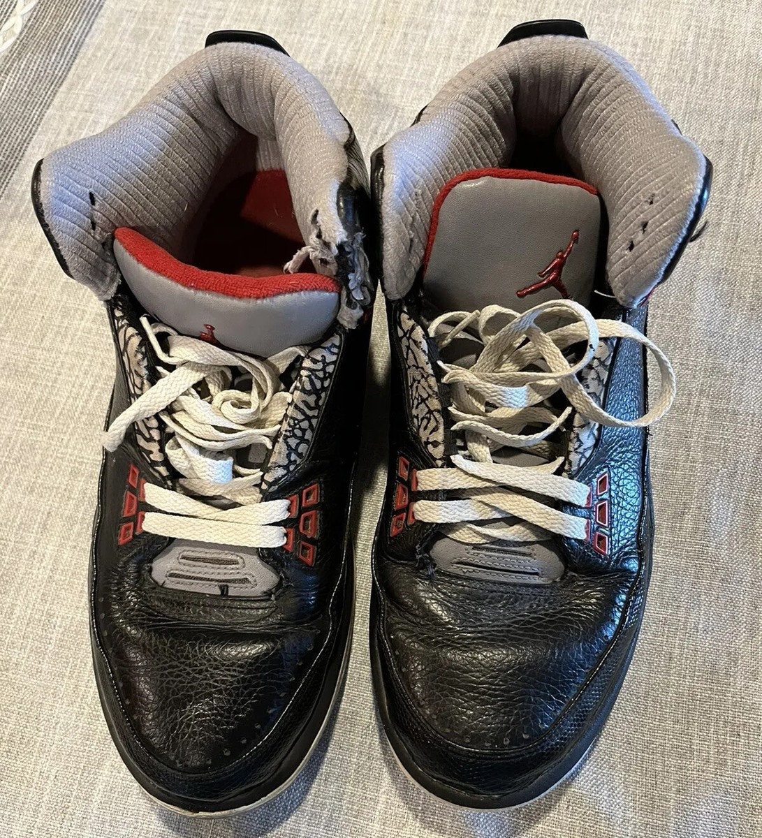 2008 Nike Air Jordan 2.5 Team Black Red Cement 331987-061  display picture 2