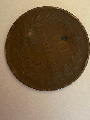 10 CENTESIMI UMBERTO I RE D`ITALIA 1893 Coin