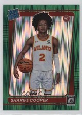 2021 Panini Donruss Optic Rated Rookie Green Shock Prizm Sharife Cooper #158 2u3