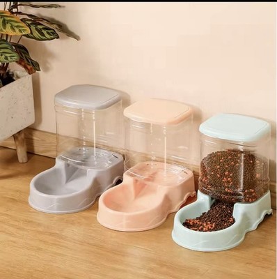 3 Automatic pet feeder, Drinking bowl  3.8L combination food storage bucket Pet