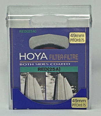 HOYA 49mm Red R 25A Lens Filter Both Sides Coated and  49mm Japan
