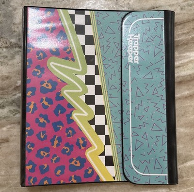 Vintage Retro 1980s Style Trapper Keeper Binder Mead With 2 Folders & Pouch NEW