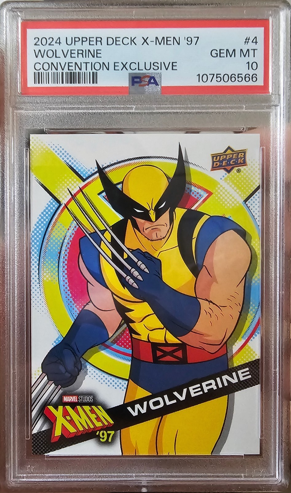 2024 Upper Deck X-Men '97 Wolverine #4 Convention Exclusive - PSA 10