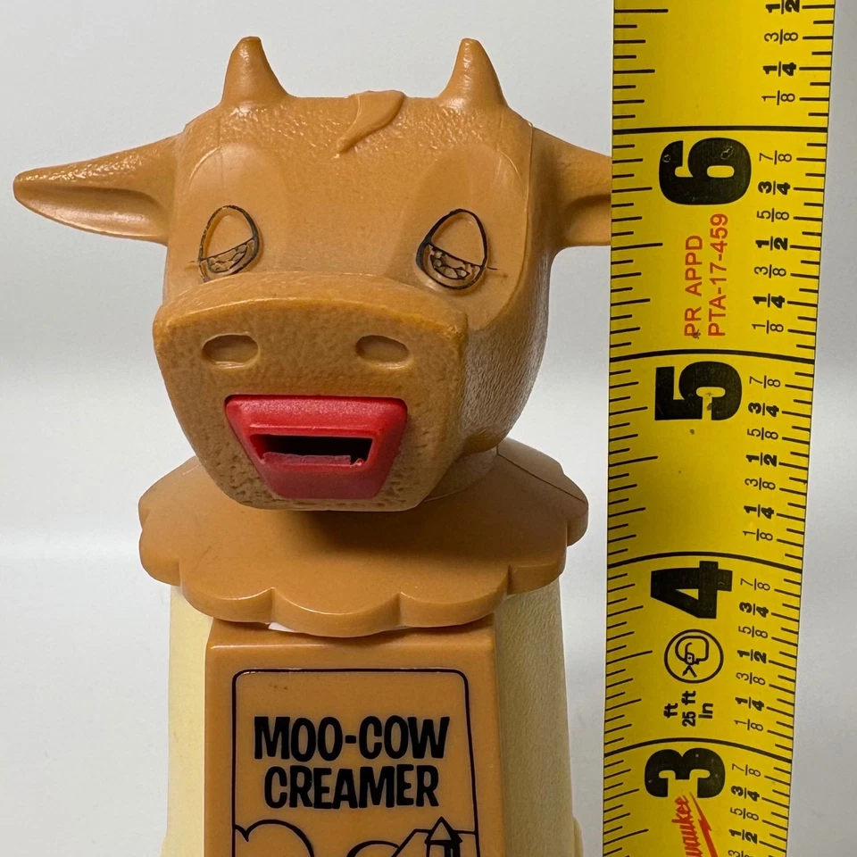 Whirley Industries Moo dispensador de creme de vaca vintage novidade cozinha colecionável - Imagem 4 de 4