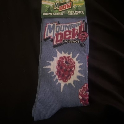 New Mtn Dew Voltage Socks Size 6-12
