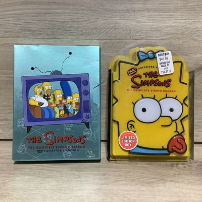 #ad The Simpsons Complete Second amp; Eighth Season DVD Box Set Maggie Head Lot of 2 $25.00