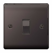 BG Nexus Metal Black Nickel Switches & Sockets Full Range Free P&P