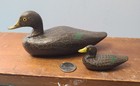 Bill Waibel Duck Decoy Miniature Black Duck Pair Mini — photo 2