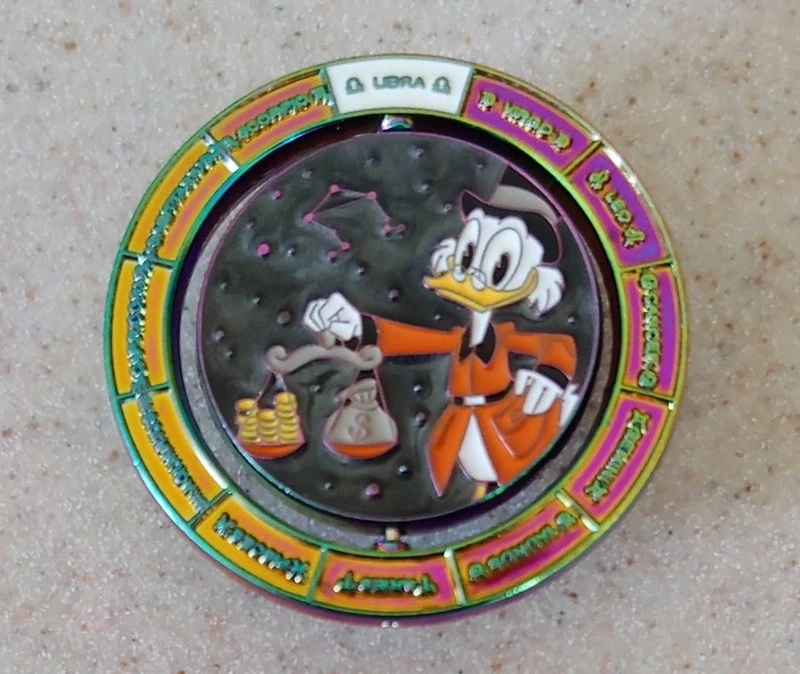 Disney Pin #152270 Scrooge McDuck - Libra - Zodiac Magic in the Stars