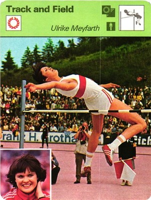 ULRIKE MEYFARTH Germany High Jump Track & Field 1979 SPORTSCASTER CARD #54-18
