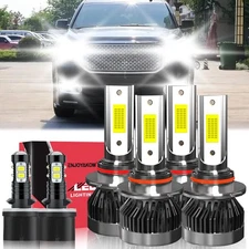 For GMC Yukon 2000-2006 Combo LED Headlights Bulb High/Low Beam Fog Light 6000K