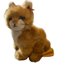 Vintage Steiff Orange Cat Plush With Tags
