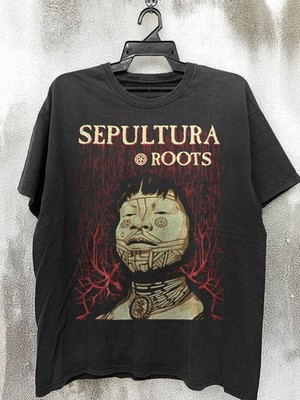 Sepultura - Roots Album Cover, Black Cotton T-shirt | eBay