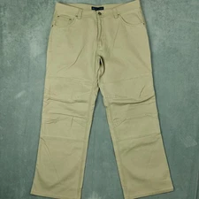 EMS Eastern Mountain Sports Pants Mens 38x32 Khaki Fencemender Rebar Double Knee