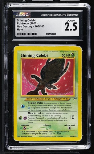 Shining Celebi (Unlimited) graded CGC 2.5 for sale on eBay