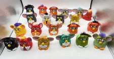 Vintage 1998 McDonald s Furby Happy Meal Toy Lot Of 21 Leopard, Green Rare Color