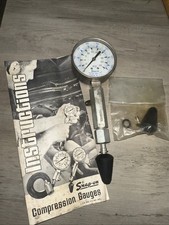 Vintage Snap-on Tools Compression Tester Gauge 0-250 Psi Original Instructions