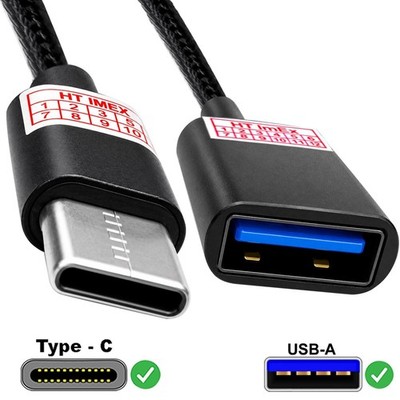 USB-C auf USB-A OTG-Adapter kabel nylon kompatibel mit iPad mini (6th gen)