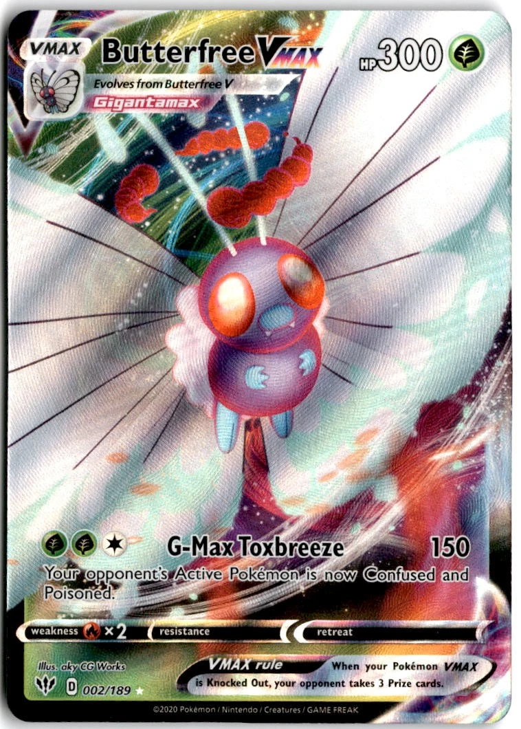 butterfree vmax pokemon card value Butterfree VMAX Pokémon TCG Cards for sale