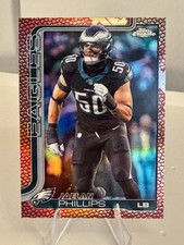 2025 Topps Chrome Football Jaelan Phillips #192 - Football Leather Refractor 