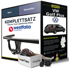 Für VW Golf Plus 5M1,521 Anhängerkupplung starr +eSatz 13pol 12.2004-02.2009 NEU