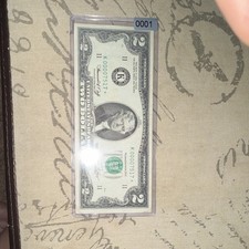 1976 $2 Federal Reserve Note Star Note Low Serial K00007517A